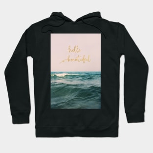 Hello Beautiful (Pink Waves) Hoodie